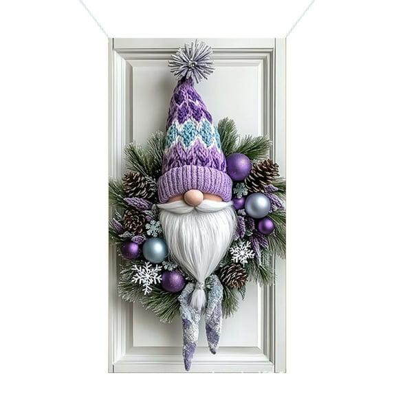 35 X 71 Inch Christmas Door Cover - Santa Claus Pattern - Christmas Day Door Decoration - Festival Party Decoration