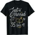 thumbnail image 1 of 35 Years Marriage Gift Idea - 35th Year Anniversary T-Shirt, 1 of 4