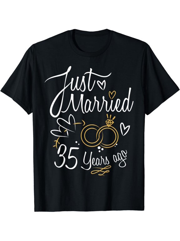 35 Years Marriage Gift Idea - 35th Year Anniversary T-Shirt