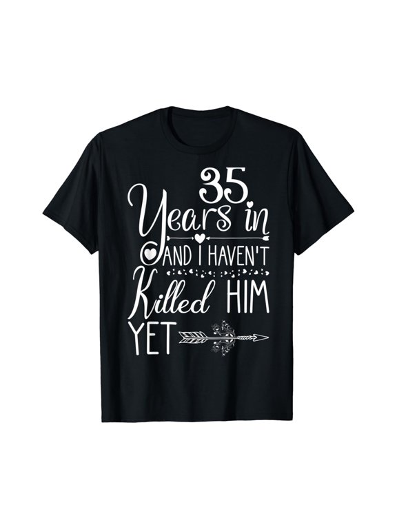 35 Years Wedding Anniversary Gift Idea For Her And Wife T-Shirt