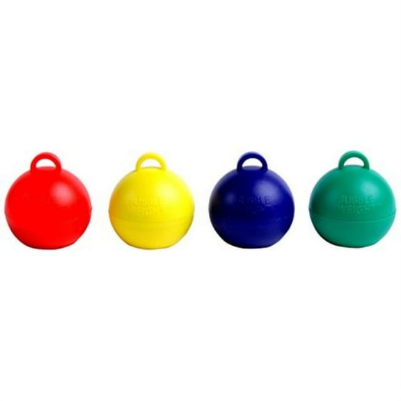 35-gram Bubble Weight - Primary-Plus Assorted Balloon Weights - 10 pcs