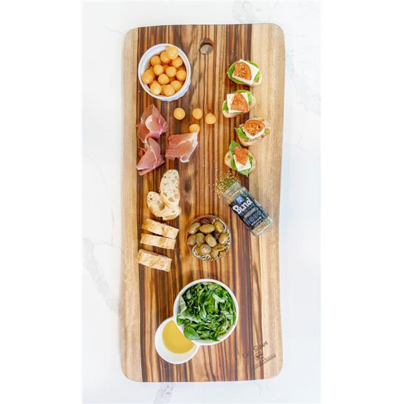 35 in. Artisan Organic Natural Wood Anti Bacterial Cutting Board