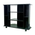 thumbnail image 1 of 35 in. Open Shelving TV Stand, Black, 1 of 1