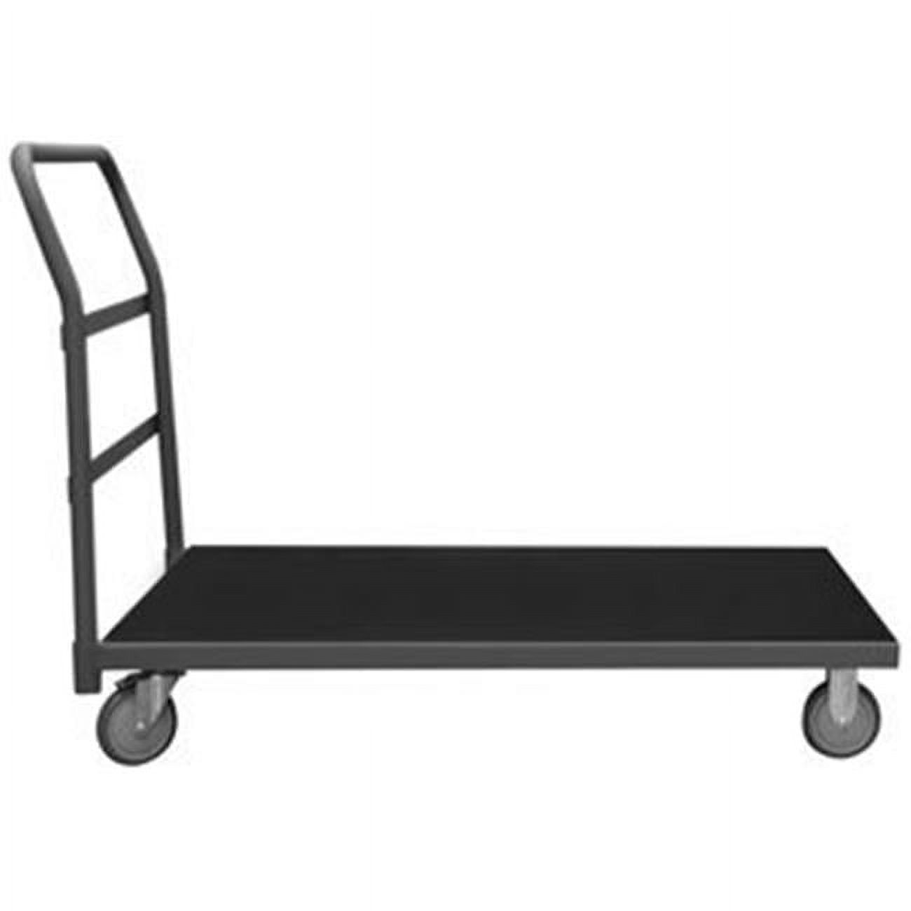 35 in. Platform Trucks with Polyurethane Casters, Gray 1400 lbs