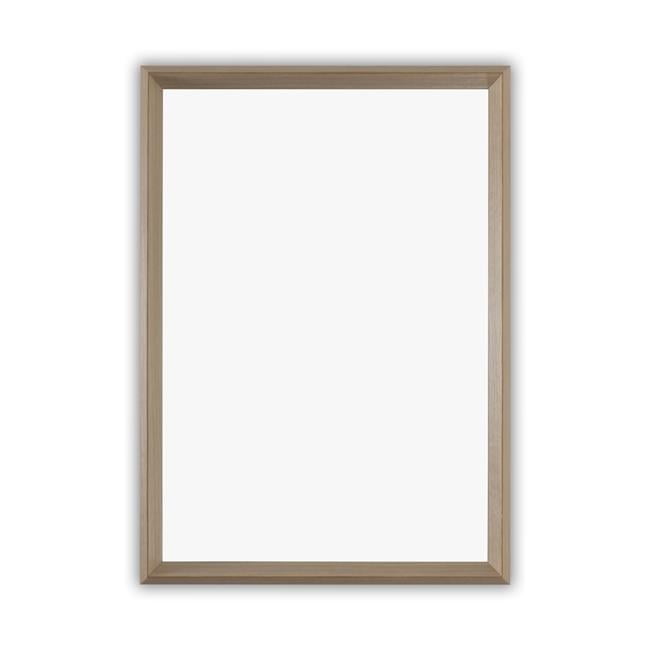 Sublime Rectangular Black Walnut Finish Wall Mirror 35"