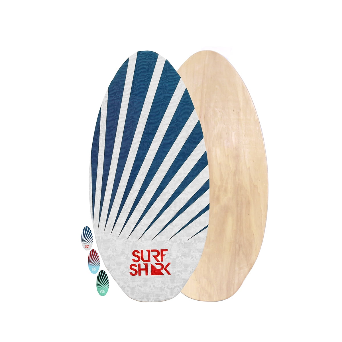 35 inch Medium Deluxe Wood SkimBoard w/ EVA Traction Pad for XGrip