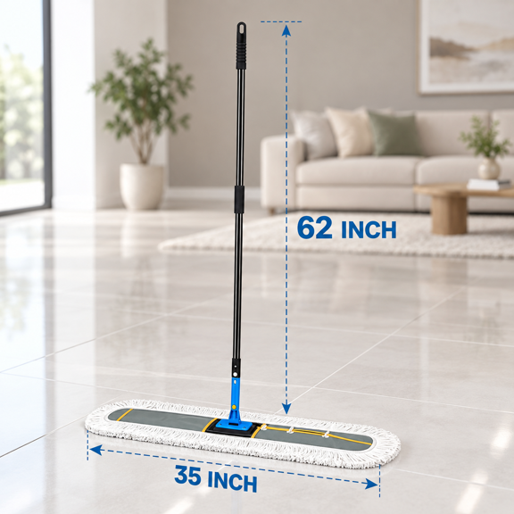 35''mercial Dust Mop E For Dry And Wet Flat