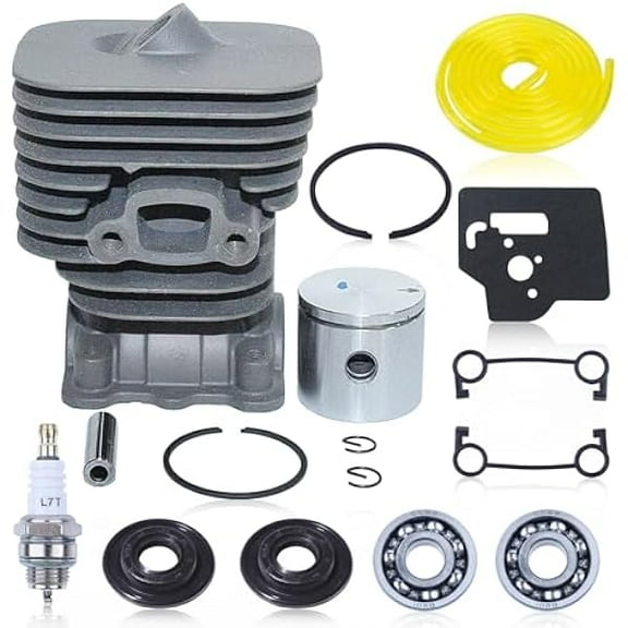 35mm Cylinder & Piston Top-End Kit for String Trimmers Compatible with 330LK / 130C / 130L / 125L / 128LD Complete Top-End Rebuild with Gaskets and Seals