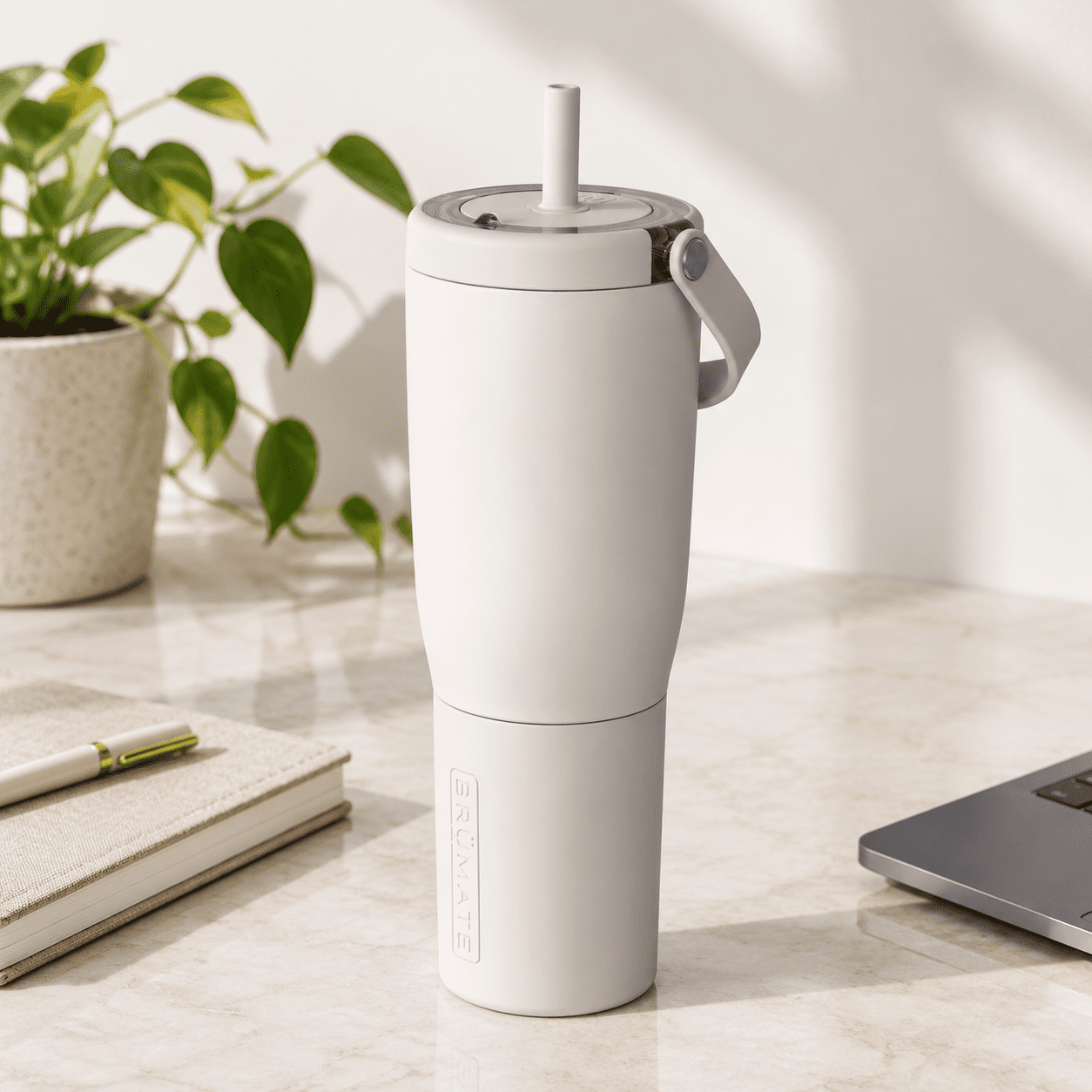 35 oz Dune Travel Mug with Handle, Leakproof Insulated Stainless Steel ...