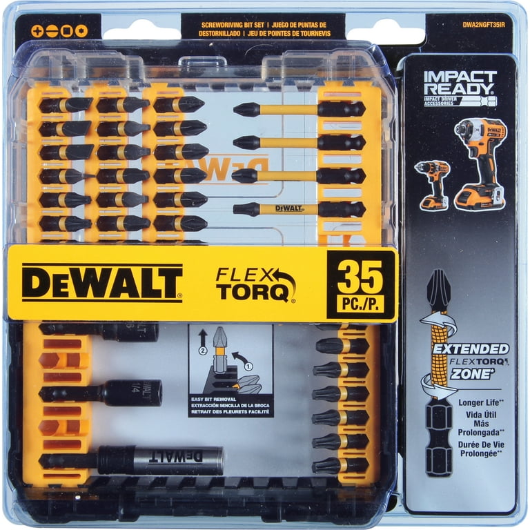 DEWALT FlexTorq 35-Piece Impact Driver Bit Set DEWALT FlexTorq 35-Piece Impact Driver Bit Set