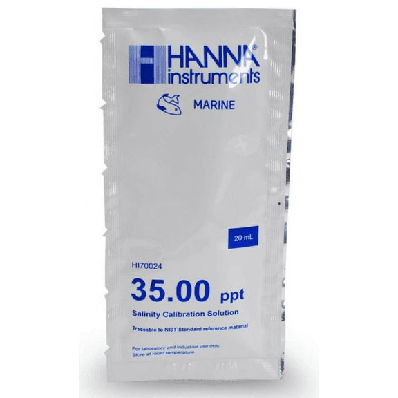 35 ppt Salinity Calibration Solution Packs HI70024P (25x20 mL)