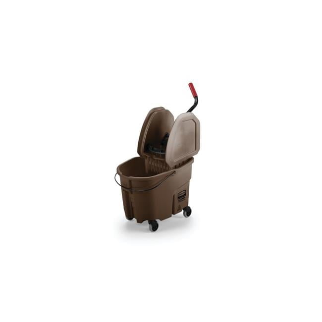 35 qt. Wavebrake Down-Press Bucket & Wringer, Brown
