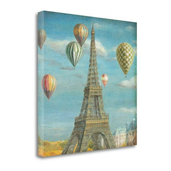 35" x 35" Balloon Festival By Danhui Nai - Print on Canvas Fabric Multi-Color