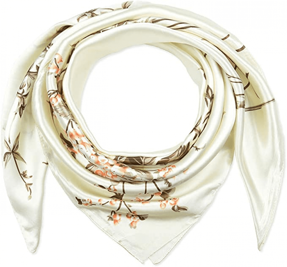 35 x 35 Women's Square Silk Faux Hair Scarf Headrest Scarf Satin turban