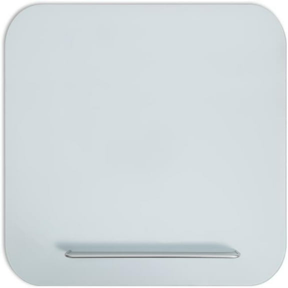 35 x 35 in. Magnetic White Glass Dry-Erase Board, White