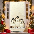 thumbnail image 1 of 35 x 72 In Christmas Door Cover Stereoscopic Embroidery Style – Polyester Door Curtain for Xmas Wall, Door, or Table Decoration, Holiday Party Home Decor, 1 of 4