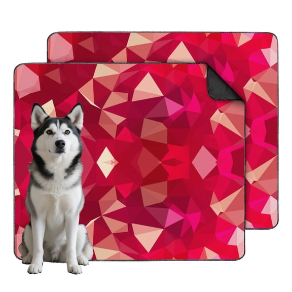 35"x41" Non-Slip Dog Pee Pads Washable, Geometric Pattern Reusable Potty Pads, Leak-Proof Liner for Puppy Training Indoors.(Texture/leopard /Geometry, 24" x35" )