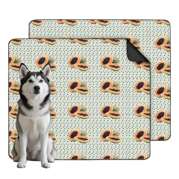 35"x41" Washable Puppy Pads with Fruit Design, Reusable Dog Pee Pads Featuring Non-Slip Bottom for Indoor Housebreaking and Crate Lining