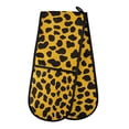thumbnail image 1 of 35" x7" Double Oven Mitt Heat Resistant Oven Gloves Withstands Up to 200°C for Kitchen Baking & BBQ Leopard Print, 1 of 6