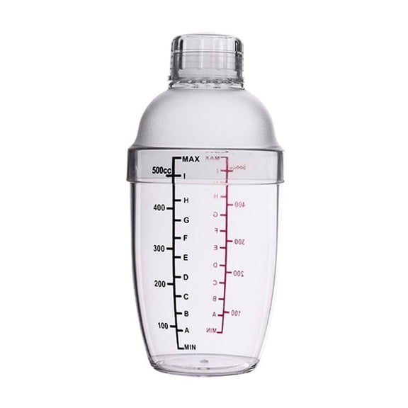 350/500/700/1000ml Transparent Cocktail Shaker with Dual Scale in Grams | Durable PC Mixer Cup for Cocktails, Lemon Tea, Beverages - Ideal for Bartending and Milk Tea Shops