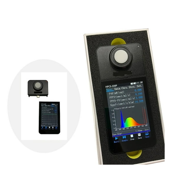 350-800nm HPCS330P Grow Light LED Spectrometer PAR PPFD Meter