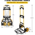 thumbnail image 1 of 350 LB Capacity Upgraded Folding Hand Truck Dolly with Telescoping Handle and Rubber Wheels for Moving Shopping Travel, 1 of 7