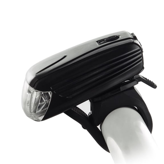 350 Lumen USB Rechargeable Bike Front Light, Aluminum Alloy LED Cycling Headlight, Multiple Modes Mountain Road Bicycle Safety Lamp with Quick-Release Mount - Black