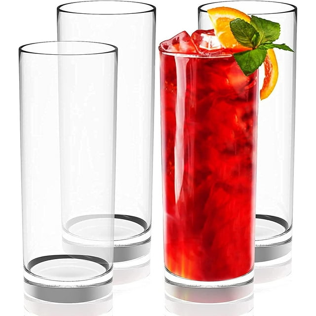 350 ML Highball Water Glass Transparent Long Glasses LeadFree Crystal