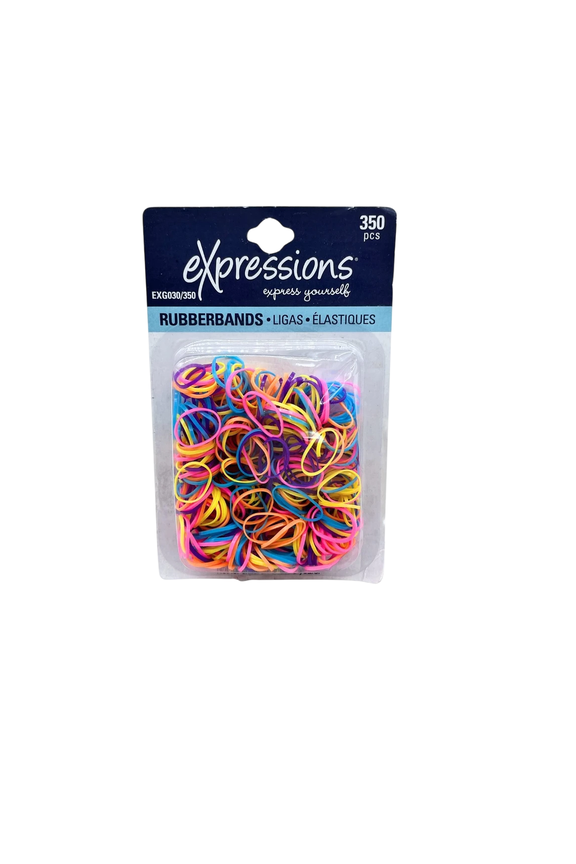 350 Pack Snag Free Hair Elastics for All Hair Types, Colorful, Gentle, No Breakage Ponytail Holders for Braids, Updos, Styling and Everyday Use, Multicolor