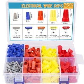 350 Pcs Electrical Wire Connectors, Twist On Wire Caps Assortment Kit for Quick Connection