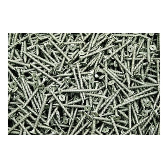 (350) Phillips Wafer Head 8 x 2-1/4 Coated Cement Fiber Backer Board Screw Hi-Lo