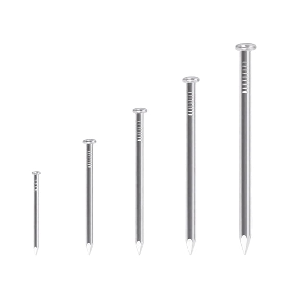 350 Piece Assorted Hanging Nails Set with Storage Box for Wall Mounting and Woodworking Multiple Sizes for Picture Frames and Boards