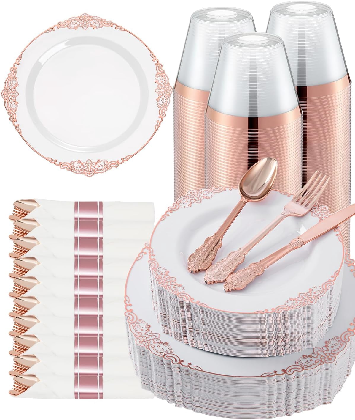 Rose Gold Dinnerware Setnull