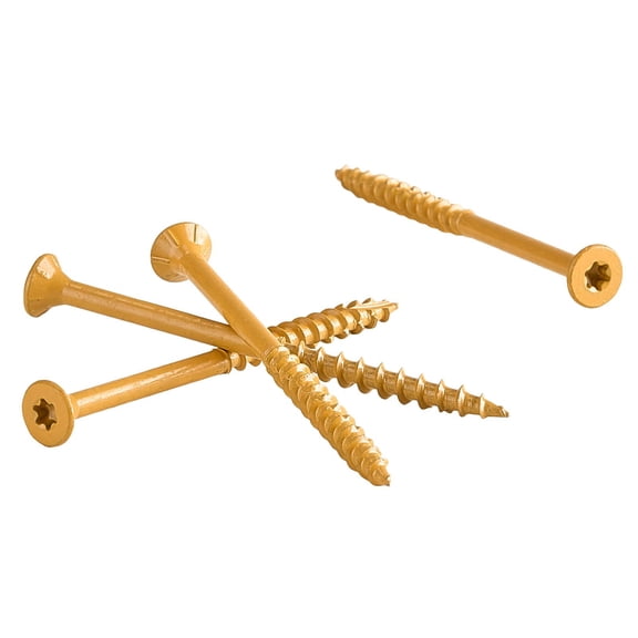 350 gauge 10 3-inch wood screws, rust-resistant coated outdoor deck screws, Torx T25 star drive heads with 2 screwdriver heads for decks, fences and frames