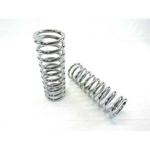 350 lbs & 2.5 ID x 12 in. Tall Coil Over Shock Springs, Chrome