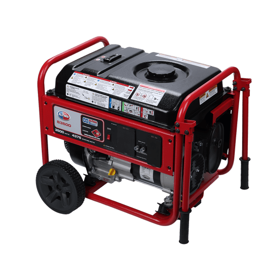 3500 Running Watts 4375 Peak Watt Portable Generator, Power Equipment Generator, RV Ready 30A Outlet, Gas Powered, CO Sensor