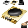 thumbnail image 1 of 3500-Watt Induction Hob, 3500W Concave Induction Cooktop with 10 Temperature Levels, Portable Multifunctional Commercial Inductions Cooktop with Lcd Displays, 1 of 10