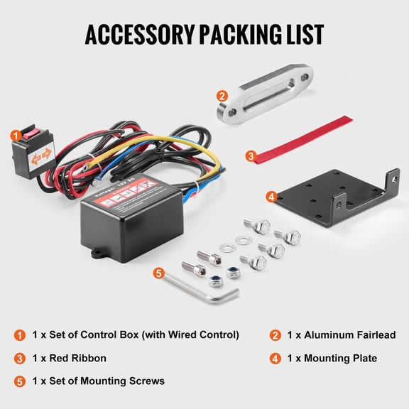 3500 lb Electric Winch 12V DC ATV UTV Winch with 3/16 in x 39 ft Synthetic Rope Aluminum Fairlead Wired Remote Control IP55 Waterproof for Towing Boat