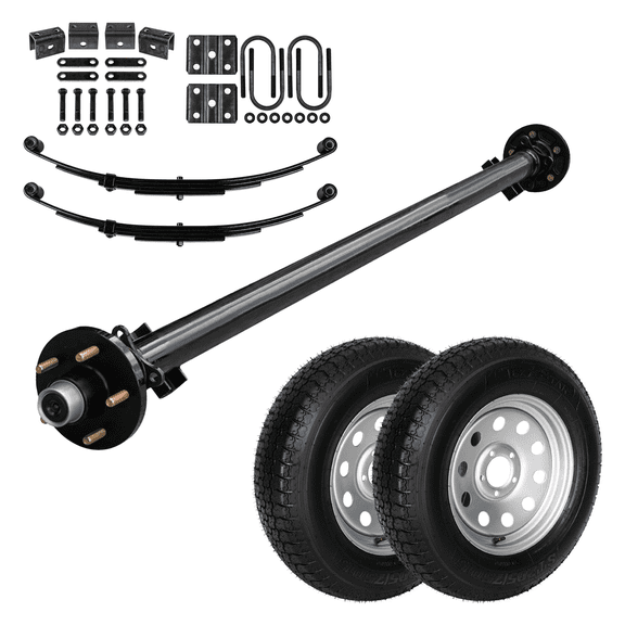 3500 lb Light Duty Single Axle TK Trailer Kit - 3.5K Capacity (Original Series), 73" Hubface 58" Spring Center / 5x4.5 Bolt Pattern