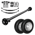 thumbnail image 1 of 3500 lb Light Duty Single Axle TK Trailer Kit - 3.5K Capacity (Original Series), 85" Hubface 70" Spring Center / 5x4.5 Bolt Pattern, 1 of 6