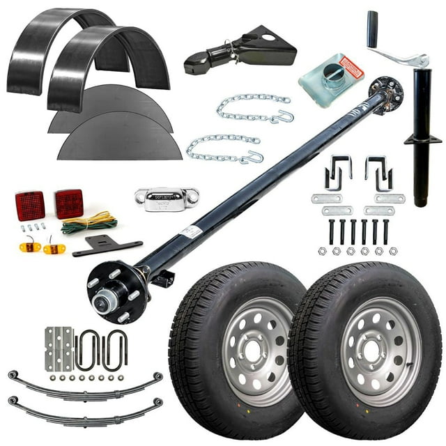 3500 lb TK Single Axle Trailer Parts Kit 3.5K Capacity