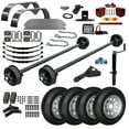 thumbnail image 1 of 3500 lb TK Tandem Axle Trailer Parts Kit - 7K Capacity Heavy Duty (Complete Original Series), 85" Hubface 70" Spring Center / 5x4.5 Bolt Pattern, 1 of 6