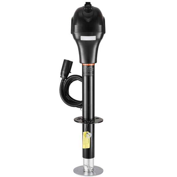 3500 lbs RV Electric Trailer Jack Manual Crank Handle&Weatherproof Cover,9.5-27.5 Inch