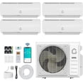 thumbnail image 1 of 35000 BTU 4 Zone Mini Split AC Heating & cooling System 9k + 9k +9K+18k BTU Air Conditioner 19 SEER2 208-230V AC Pre-Charged Condenser Heat Pump Include Copper Tube, 1 of 7