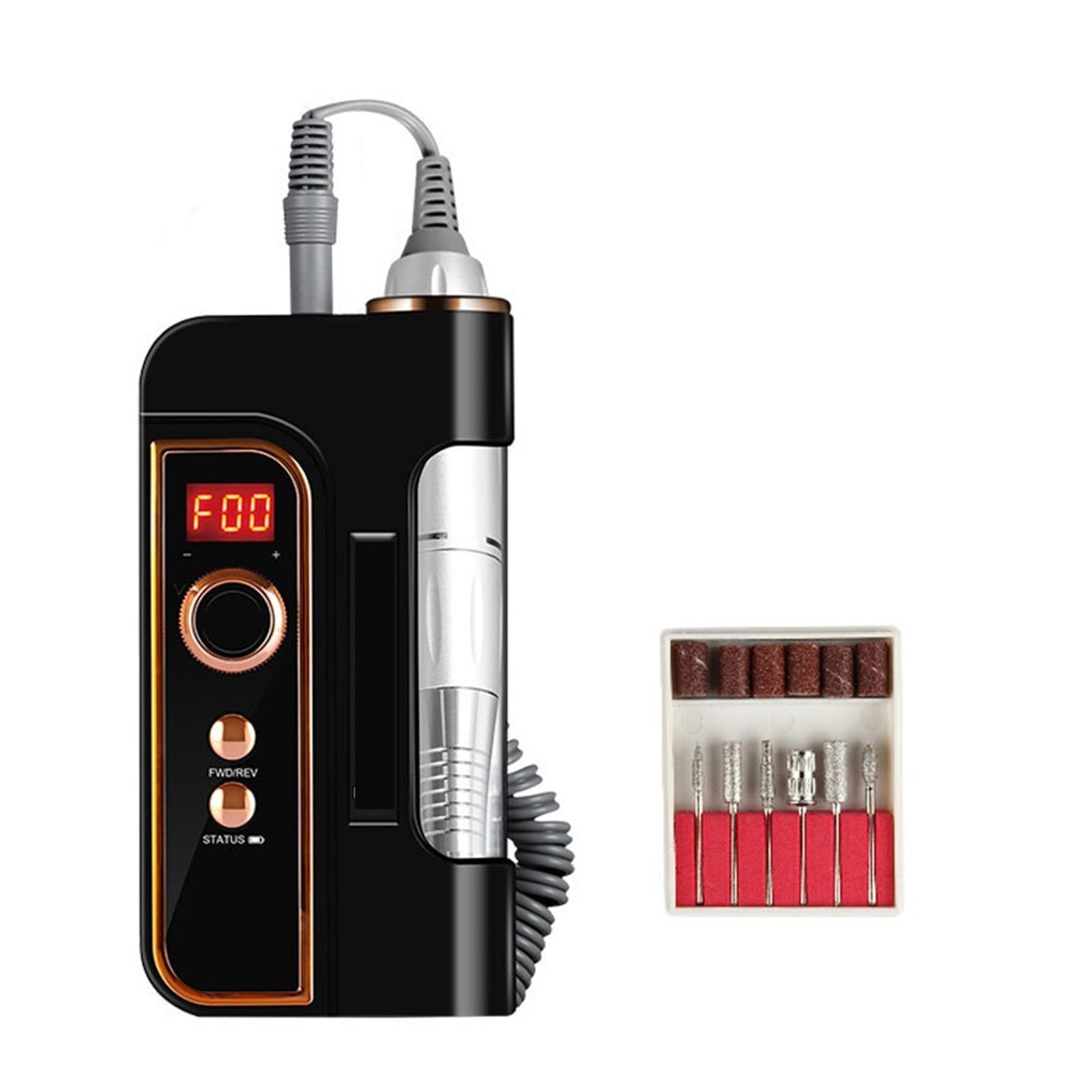 35000 RPM Electric Nail Drill Machine, Portable Pedicure Nail Polisher, Grinding Device Nail Tool ,Low Noise