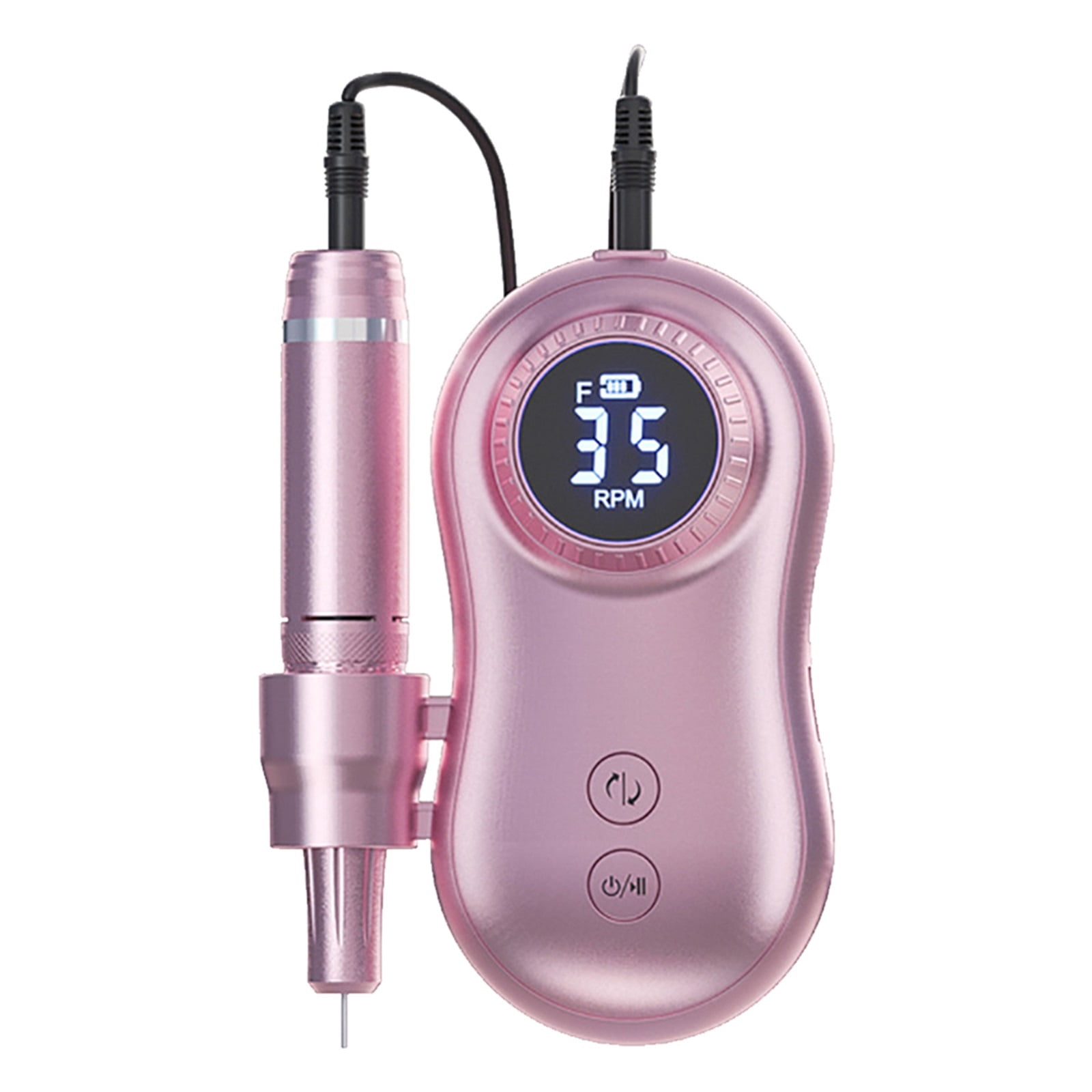 35000 RPM Electric Nail Polish Drill Portable 2 In 1 Electric Nail File With LCD Display USB Charge Professional Tool ,Low Noise