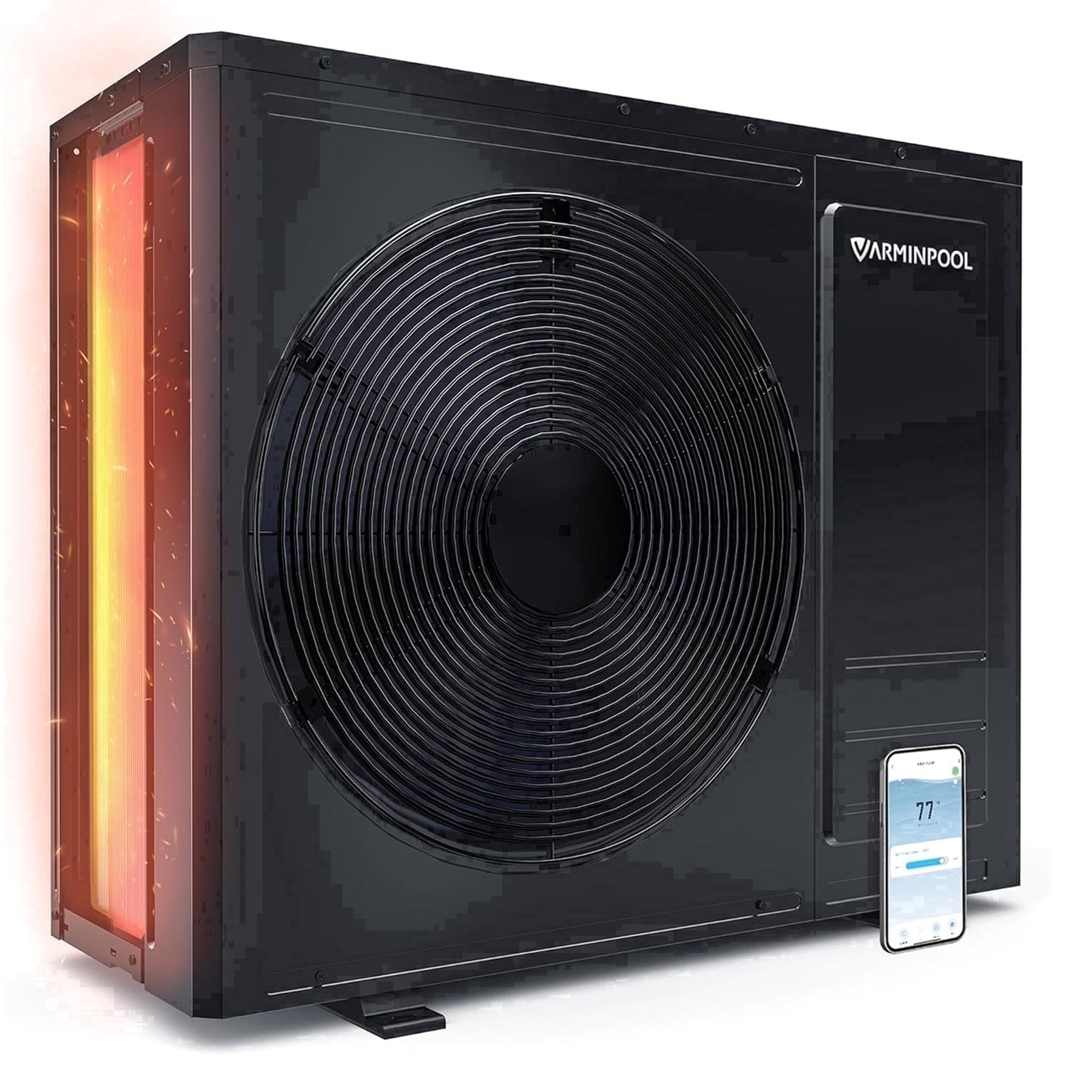 Pool Heat Pump 35000BTU Smart Invert Tech 10,000 Gals WiFi Capable Heat & Cool Mode
