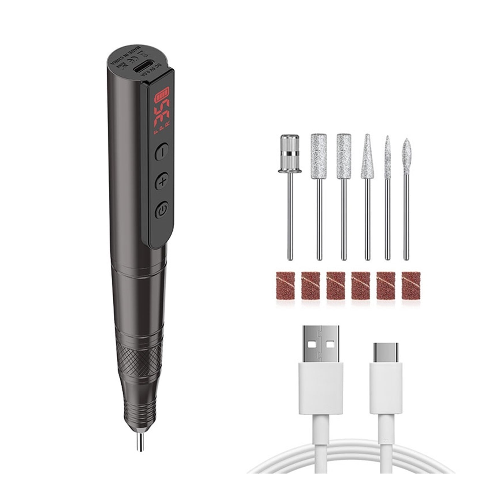 35000RPM Electric Nail Drill Machine For Acrylic Nail Gel Polish, Professional Nail Lathe Nails Accessories And Tools ,Low Noise