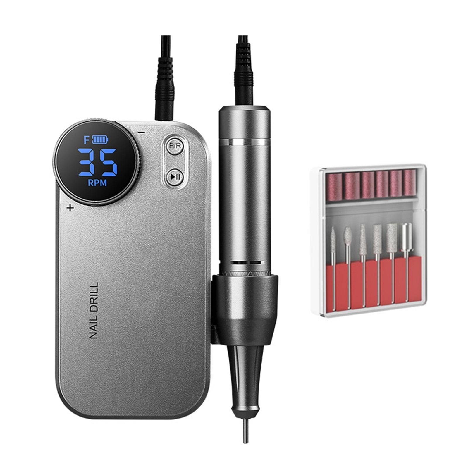 35000RPM Electric Nail Drill Machine For Manicure Rechargeable Nail Lathe Low Noise Professional Nail Drills For Gel Salon Tools ,Low Noise