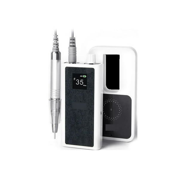 35000RPM Electric Nail Drill Machine, Rechargeable Wireless Nail Polisher, Portable Manicure Pedicure Set Nail Drill ,Low Noise